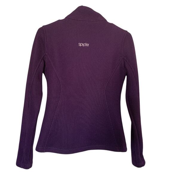 SPYDER Endure Mid-Weight Core Full-Zip Sweater Jacket-Purple-Size Small-Women's - Picture 2 of 7